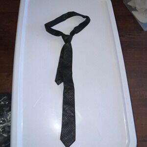 Plaid mens sparkly tie pictured